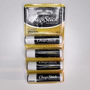 SET OF 4! — ChapStick Classic Original Lip Balm & Skin Protectant Tube — 0.15 oz